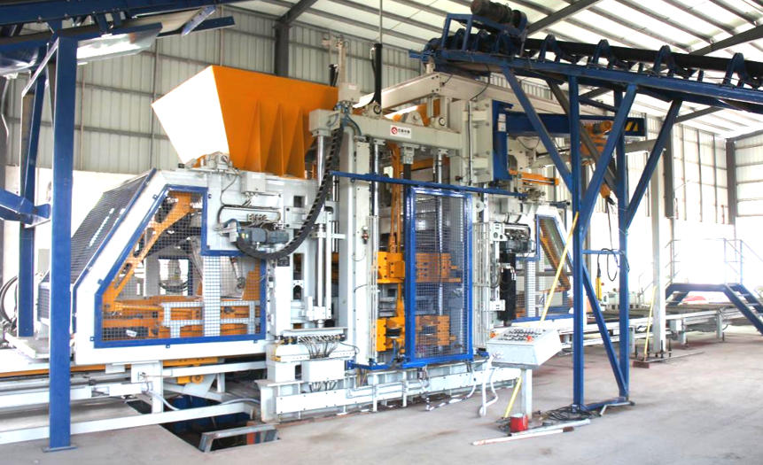 Quangong Brick Machines Fac Their Mark in South China-Paving Bricks and Diamond- Shaped Bricks Handled by One Machina